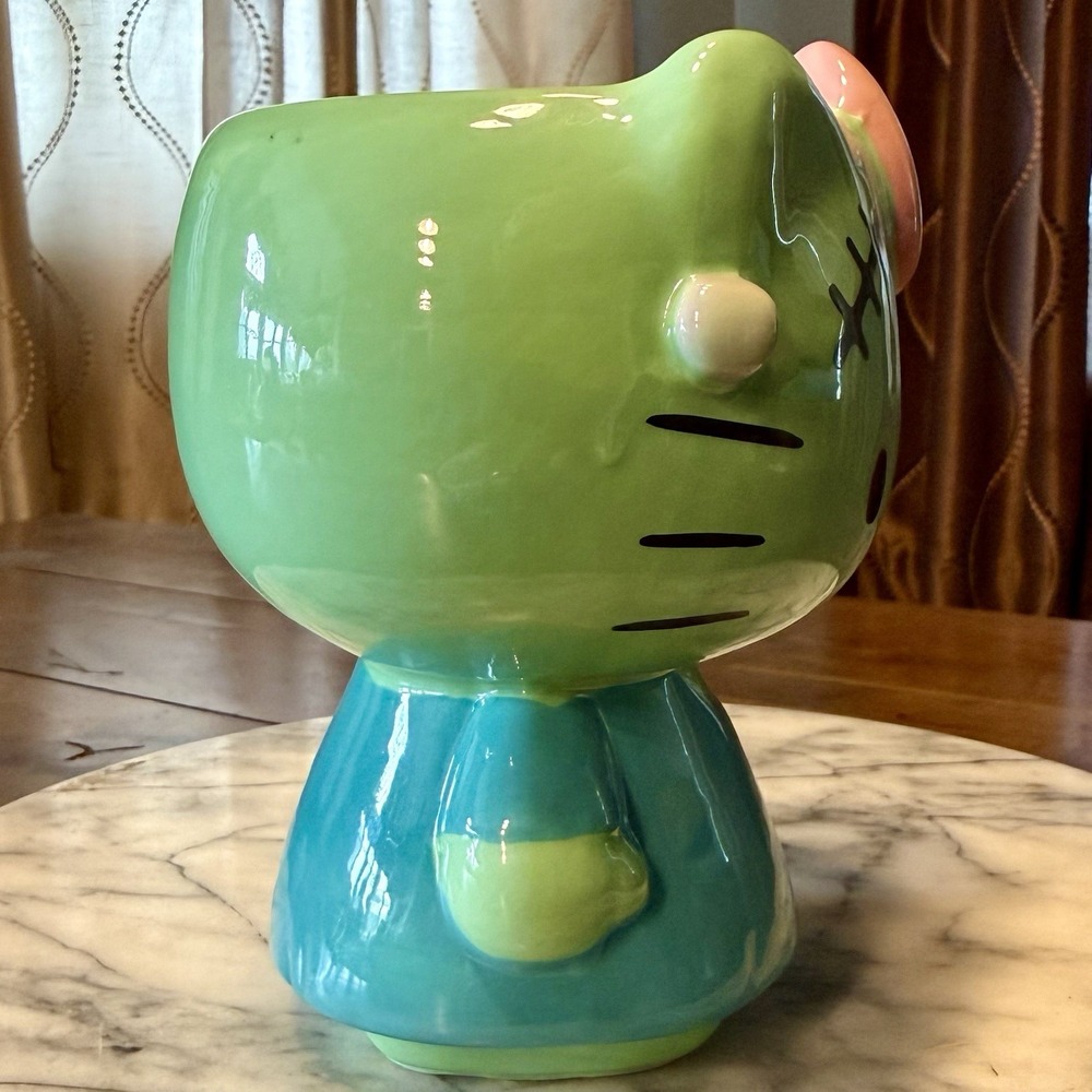 NEW Sanrio Hello Kitty Frankenstein 3D Sculpted Halloween Ceramic Mug Coffee Cup - Picture 4 of 7